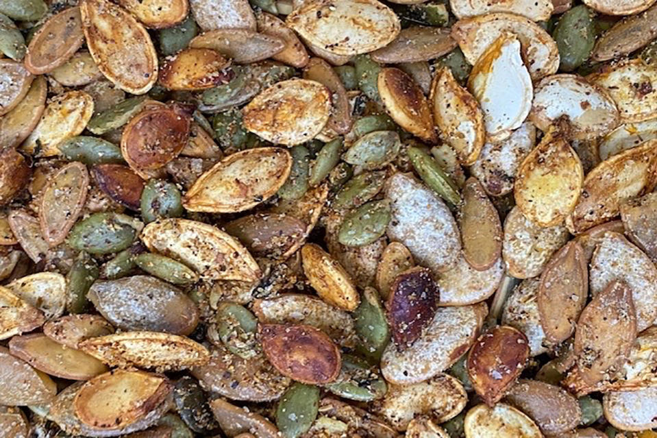Whether lightly salted or super savory, roasted pumpkin seeds are a delicious and healthy snack. But, when paired with wine, they’re simply divine!