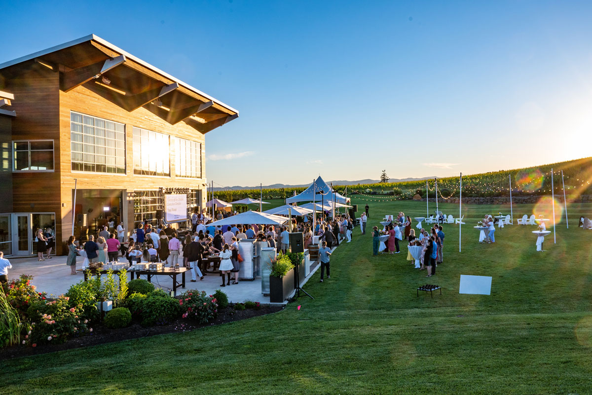 Corporate event at Stoller Family Estate Winery tasting room